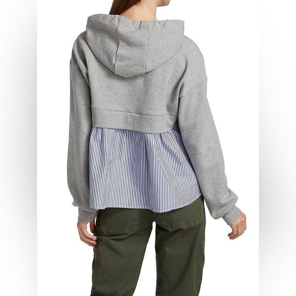 Veronica Beard Hockley Cotton Drawstring Sweatshirt - Picture 8 of 8